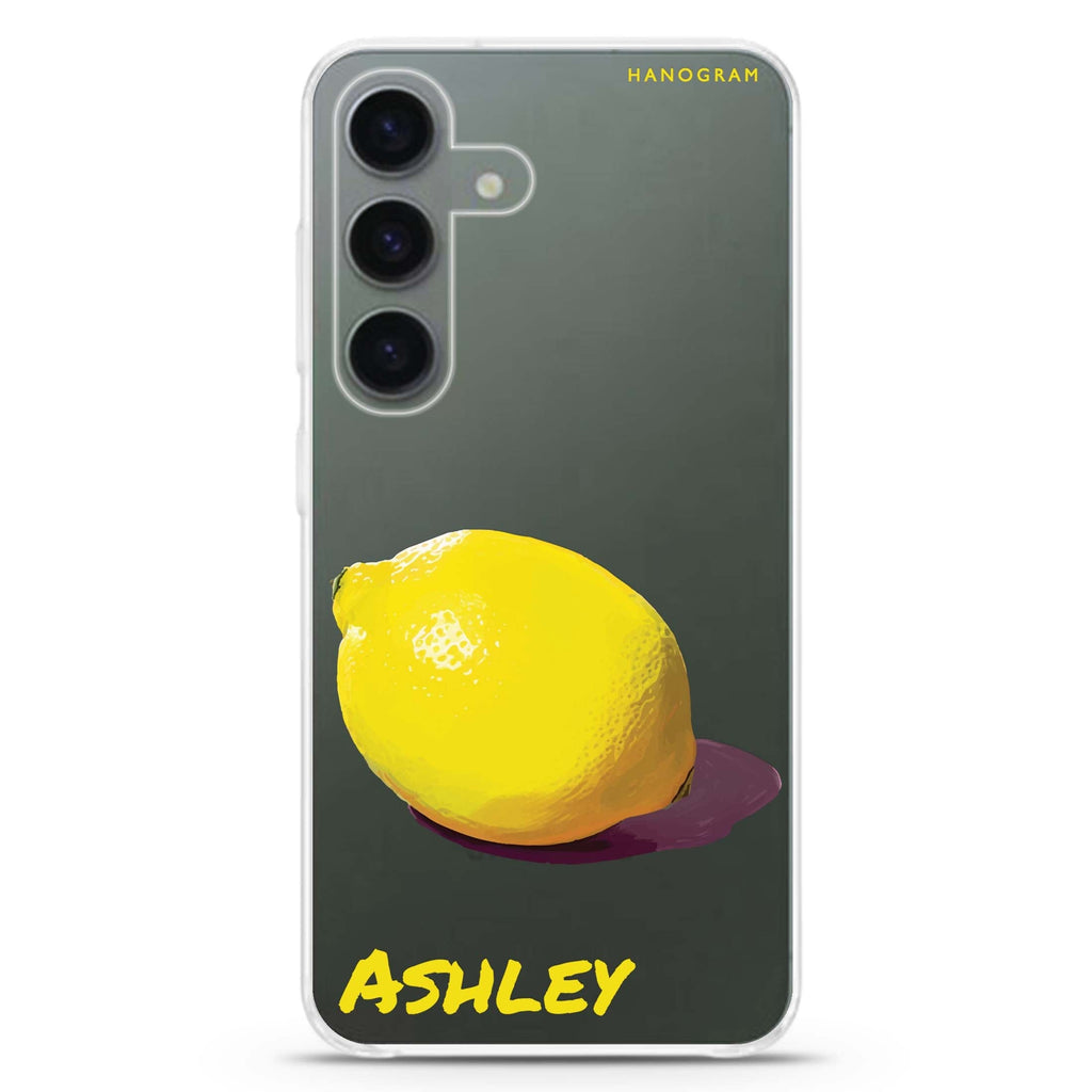 Lemon Lush Galaxy A55 Ultra Clear Case