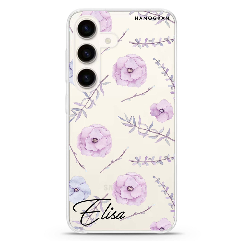 Vibrant Floral Galaxy S24+ Ultra Clear Case