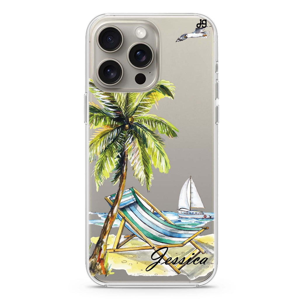 Summer on the beach iPhone 15 Pro Ultra Clear Case