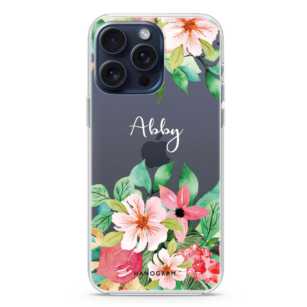 Floral Life iPhone 15 Pro Ultra Clear Case