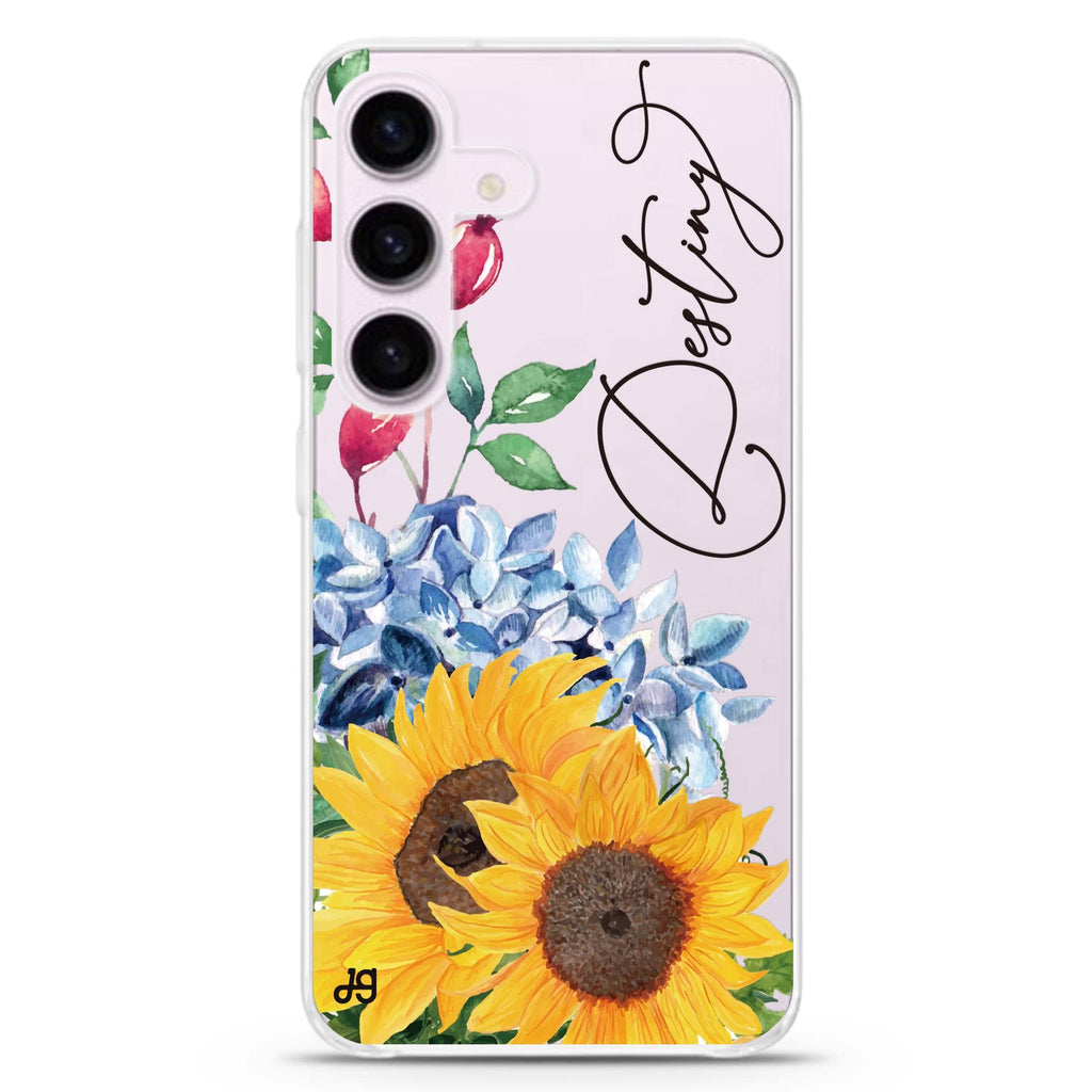 Blooming Sunflower Galaxy S24+ Ultra Clear Case