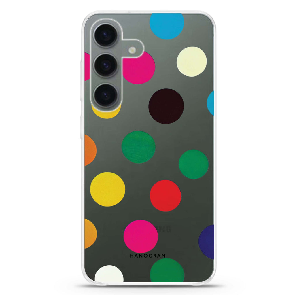 Polka Dot Pattern Galaxy S24+ Ultra Clear Case
