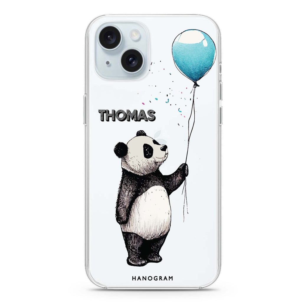 Little Panda iPhone 15 Ultra Clear Case