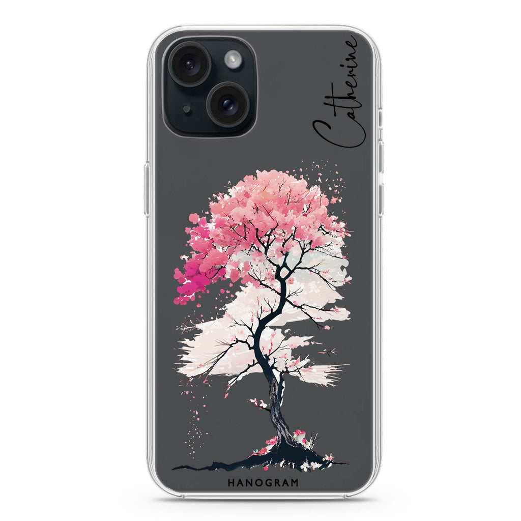 A Cherry tree iPhone 15 Ultra Clear Case