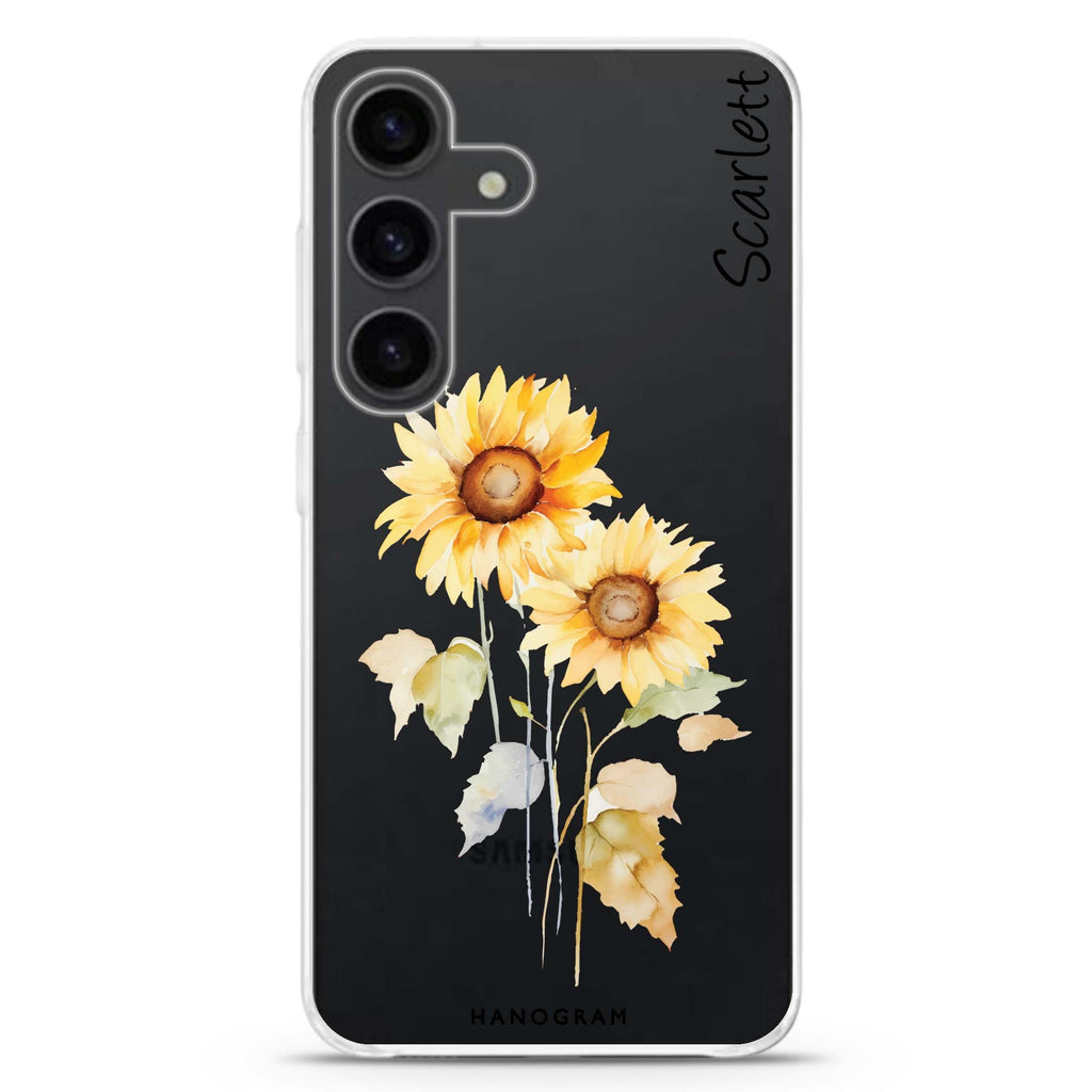 Sunny Blooms Galaxy S24 Ultra Clear Case
