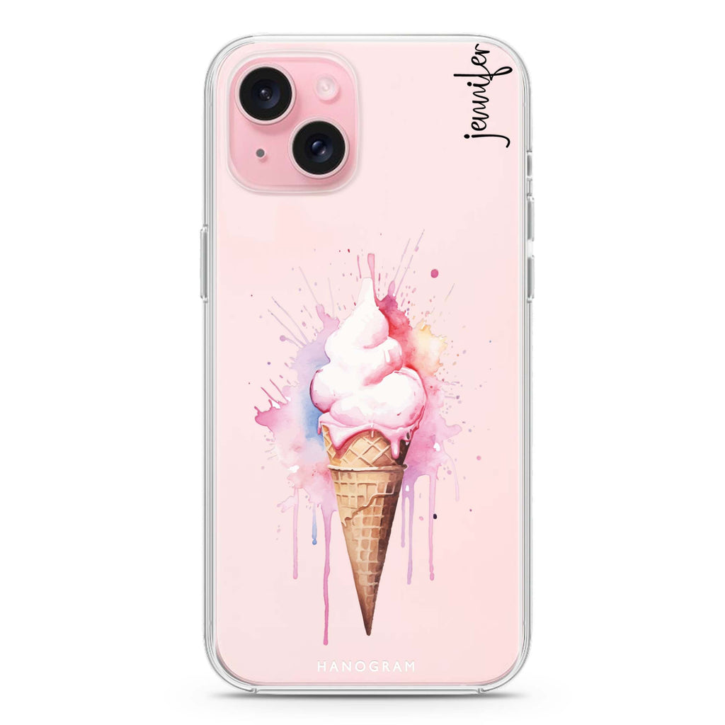 Sweet Swirls iPhone 15 Ultra Clear Case