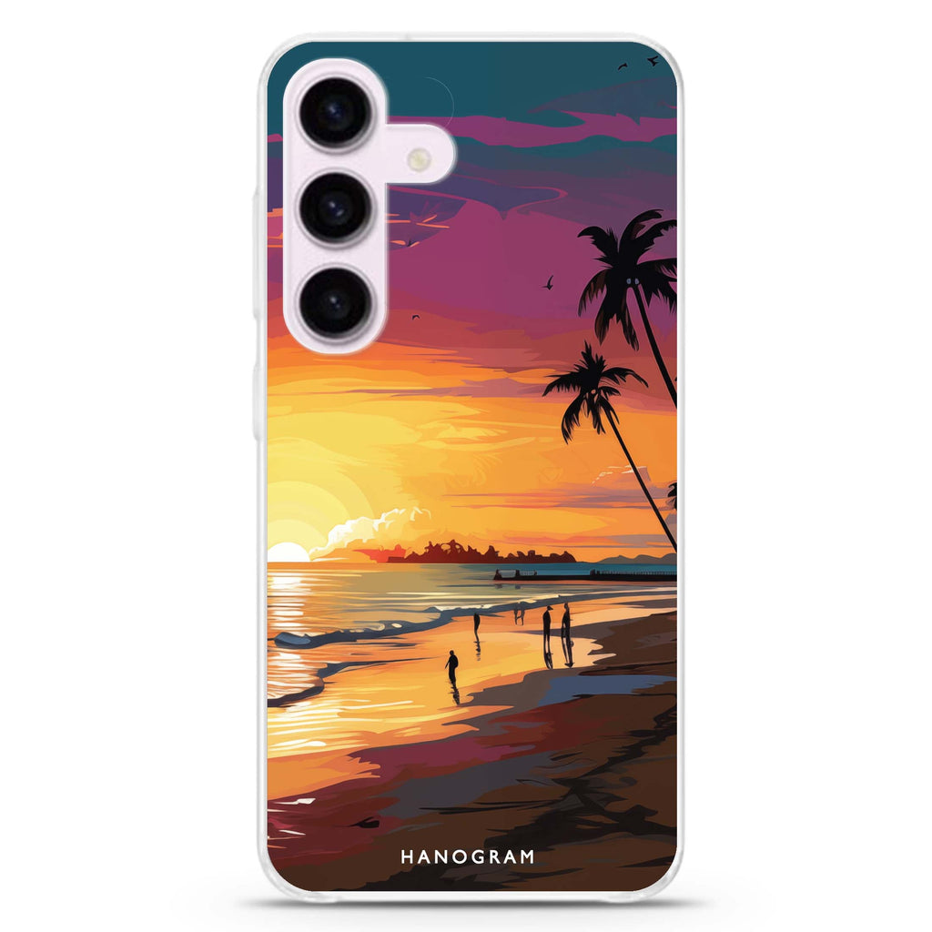 Sunset Glow Galaxy S24 Ultra Clear Case