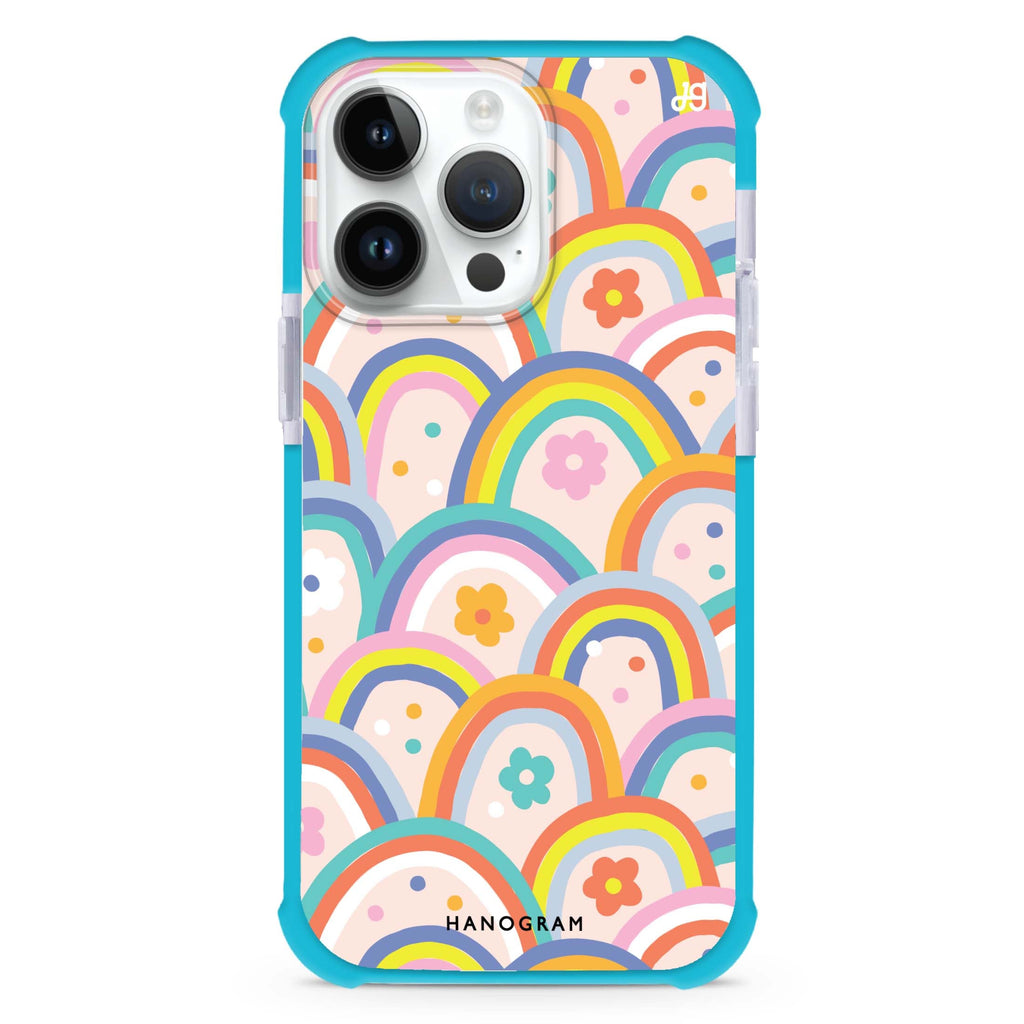 Colourful Rainbow Floral Ultra Shockproof Case