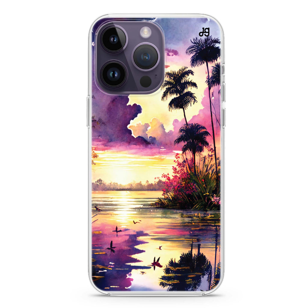 Tropical rainforest iPhone 14 Pro Max Ultra Clear Case