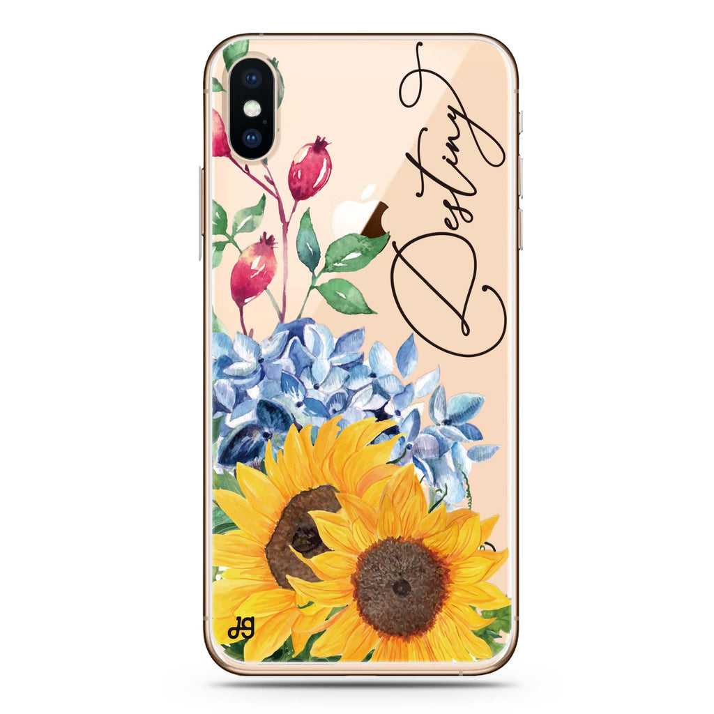 Blooming Sunflower iPhone XS Ultra Clear Case