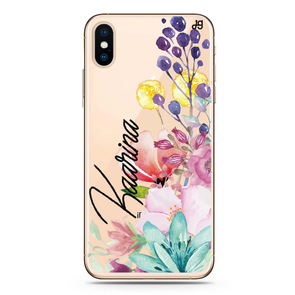 Precious Garden Florals iPhone XS Max Ultra Clear Case