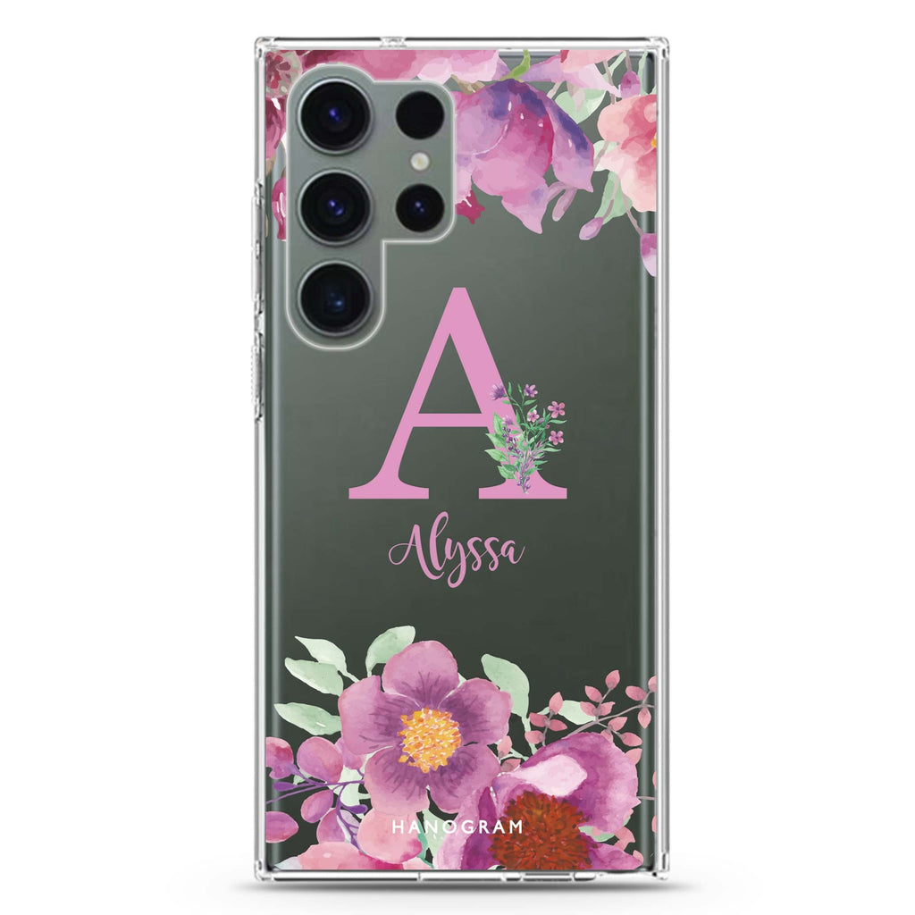 Gorgeous Monogram Ultra Clear Case For Galaxy S22 Ultra