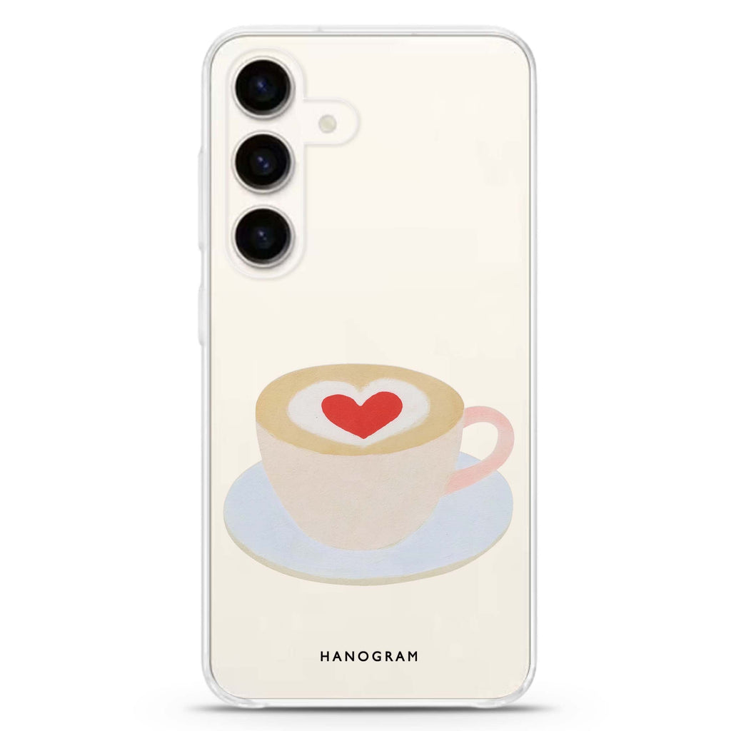 A Cup of Affection Samsung Galaxy Ultra Clear Case — front view