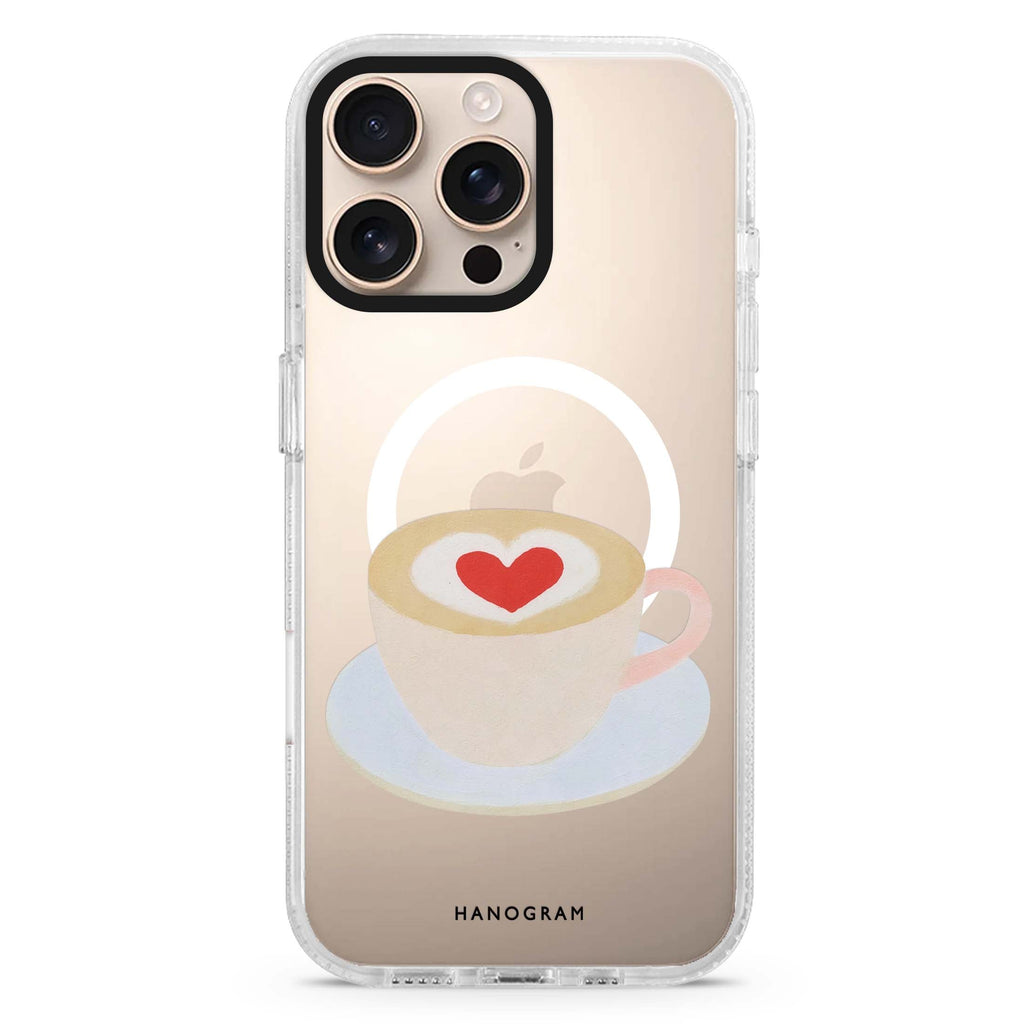 A Cup of Affection MagSafe Compatible Ultra Clear Case for iPhone 16 Pro Max - main view