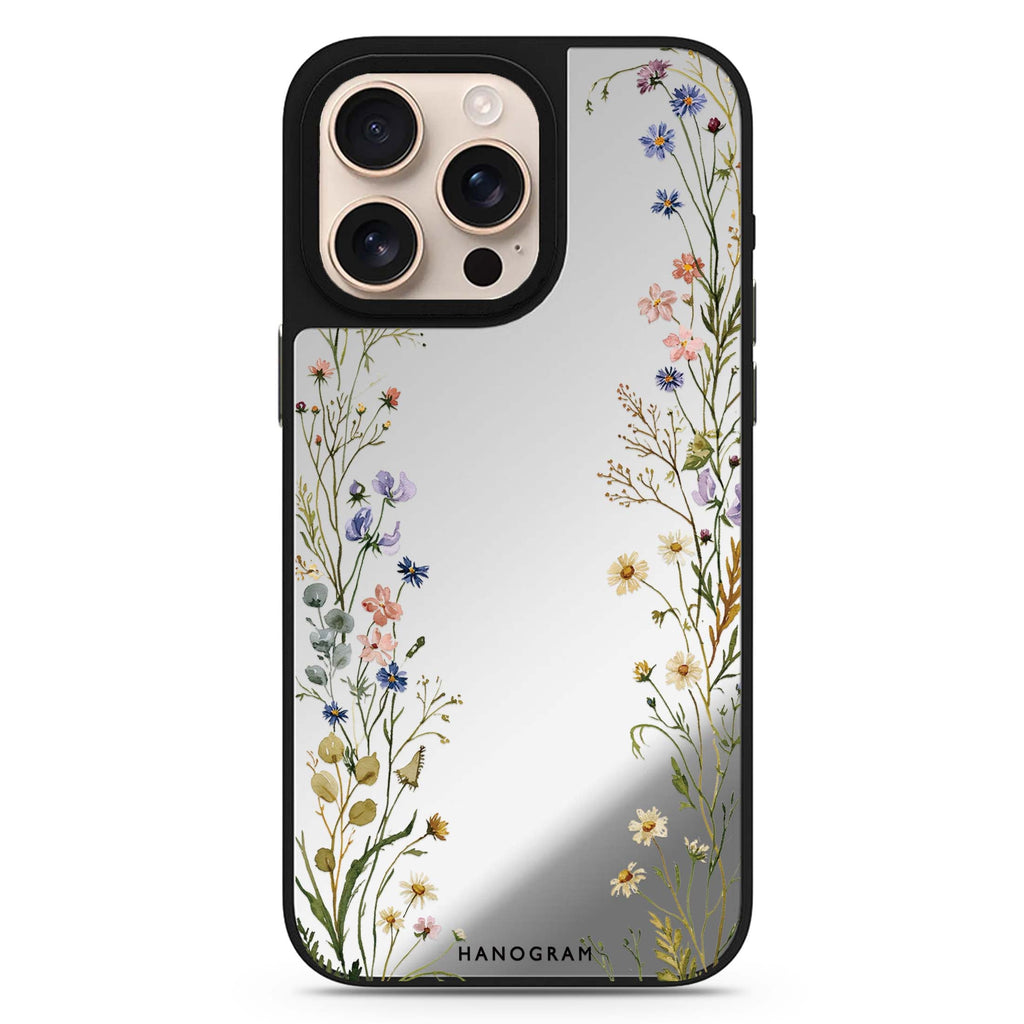 Pressed Meadow Frame MagSafe Compatible Mirror Case – design view 1