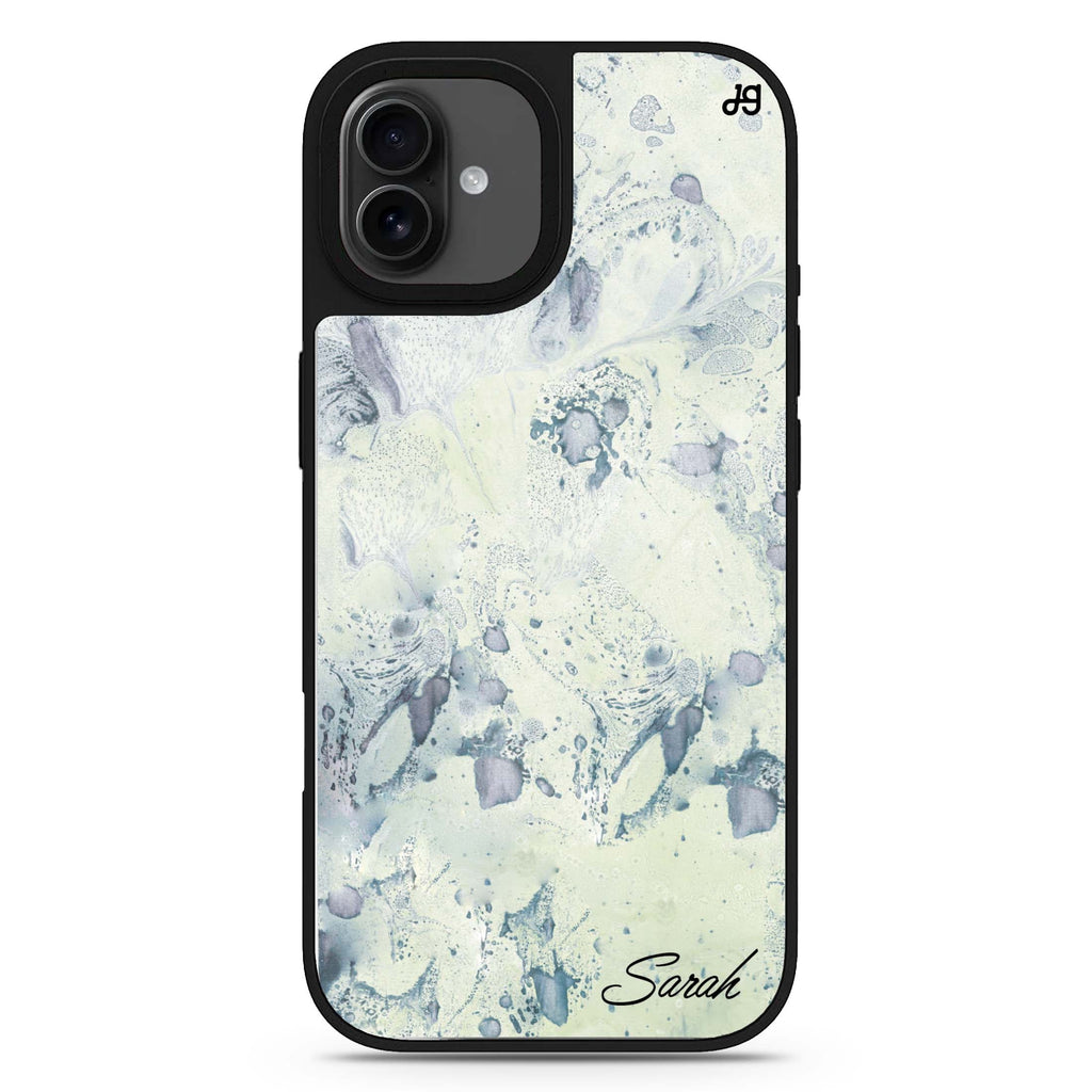 Vintage Marble personalized name abstract art retro iPhone 17 mirror case