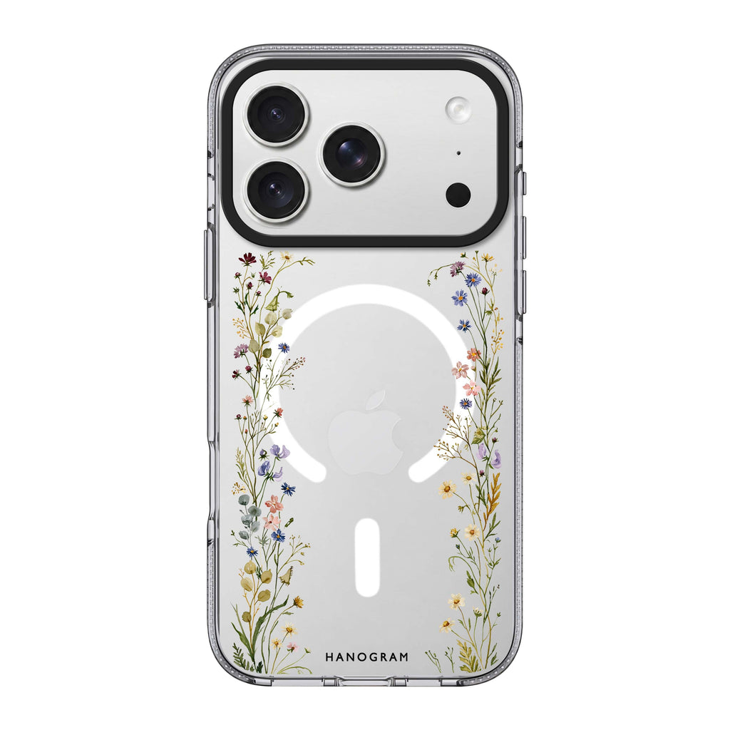 Pressed Meadow Frame iPhone 18 Pro Max Ultra Clear Case - Image 1