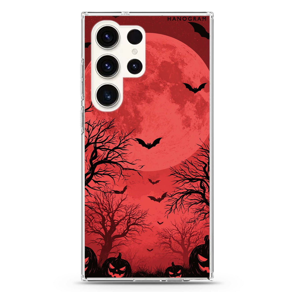 Blood Moon Watch Samsung Galaxy Ultra Clear Case — front view