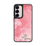 Custom name Red Colour Custom Name Samsung Galaxy mirror case front view
