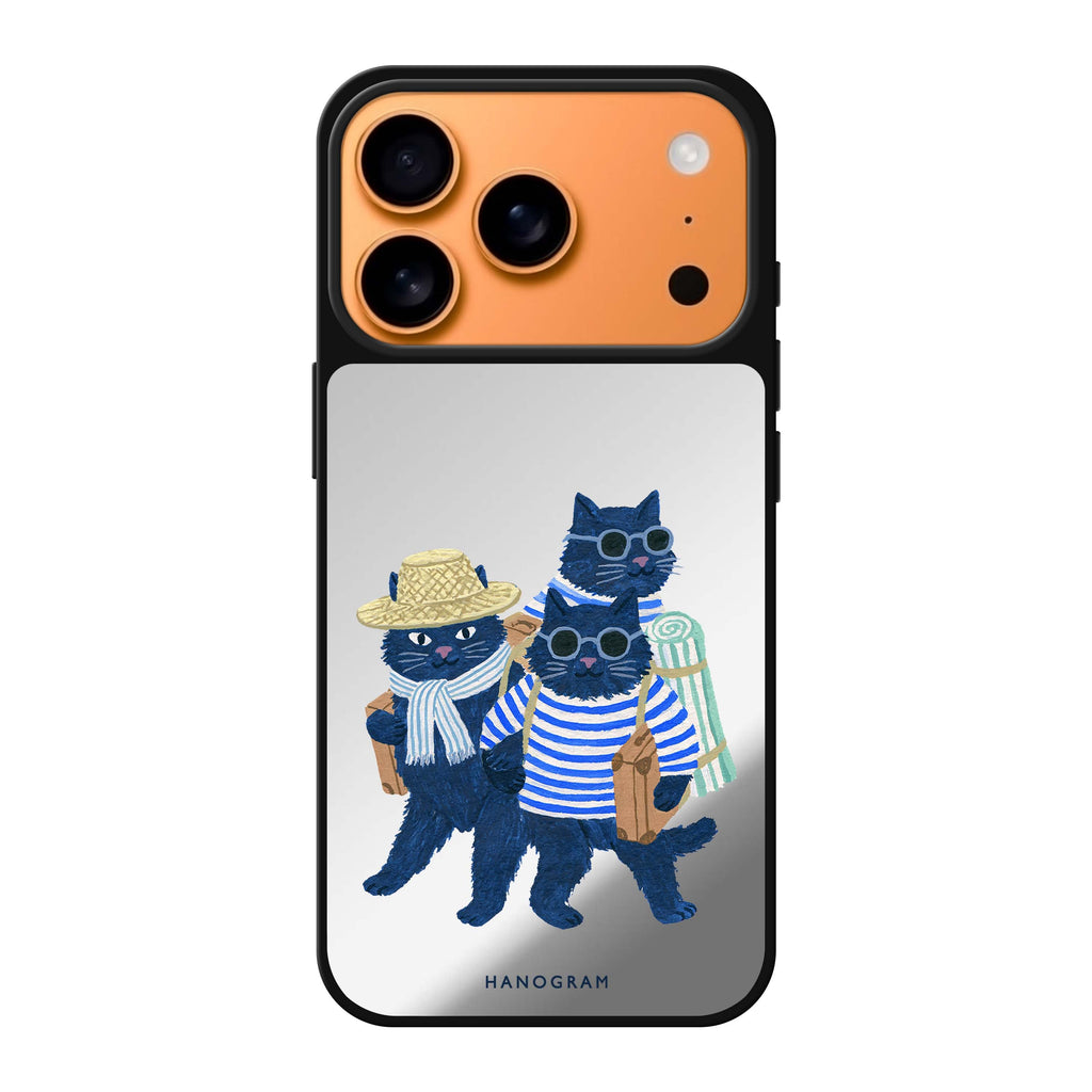 The Seaside Cat Crew iPhone 17 Pro Max Mirror Case - design view 1