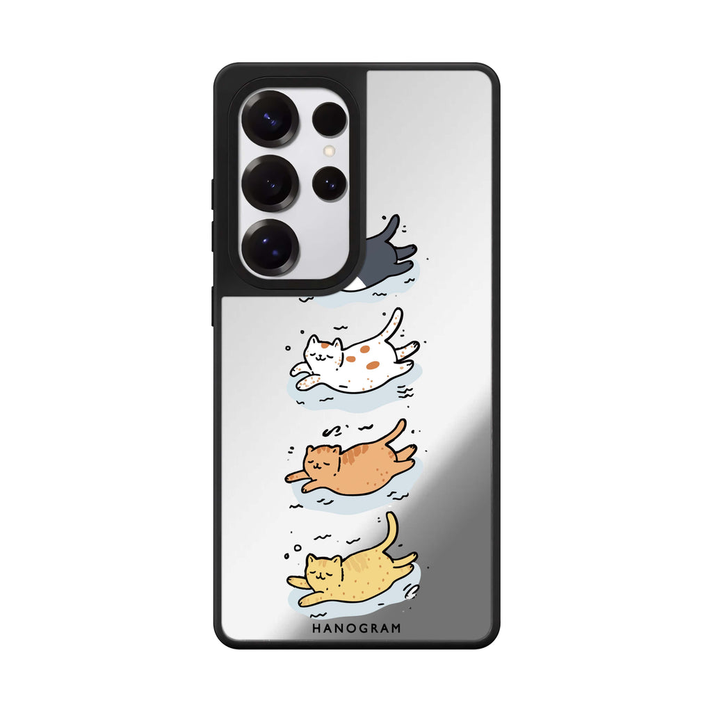 Drifting Kitties Mirror Case