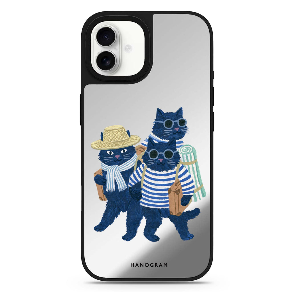 The Seaside Cat Crew iPhone 17 Mirror Case - View 1