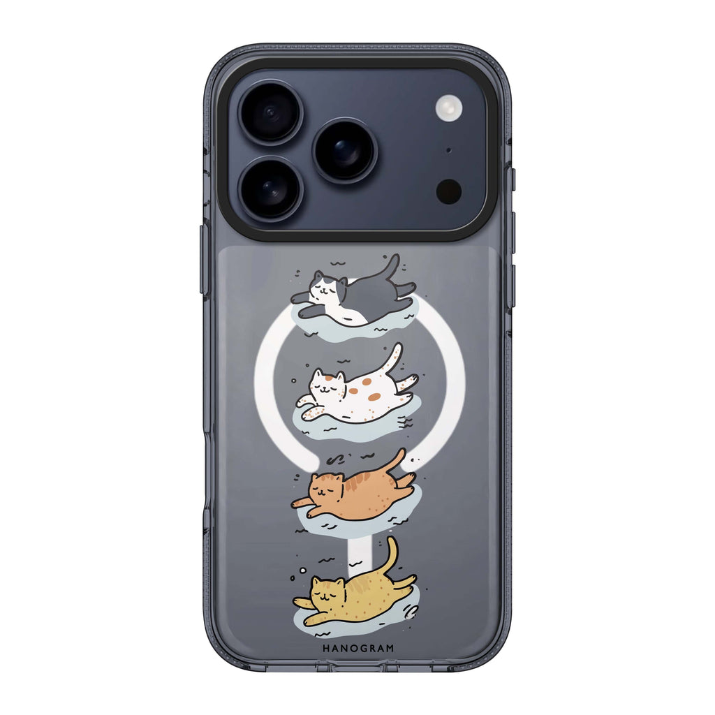 Drifting Kitties cat animal cute iPhone 17 Pro Max ultra clear case