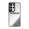 Custom Pixel Custom Name Samsung Galaxy S25 S24 S23 Ultra mirror case, front view