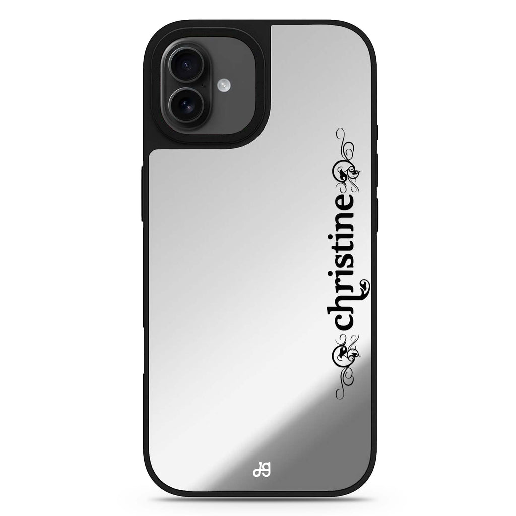 Digital Name II personalized name typography design iPhone 17 mirror case