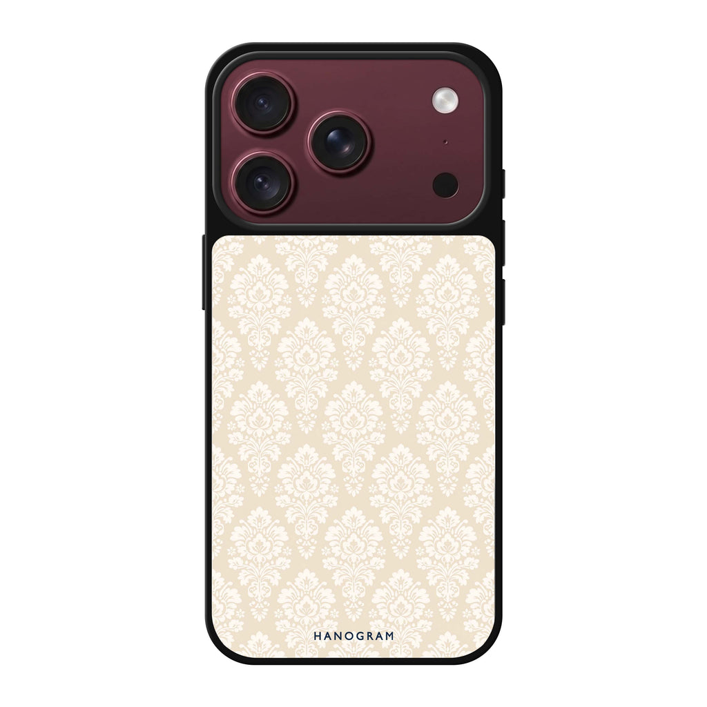 Vanilla Damask iPhone 18 Pro Max Mirror Case - design view 1