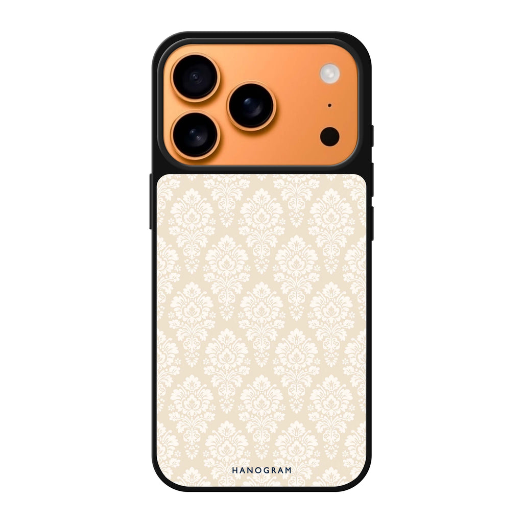 Vanilla Damask iPhone 17 Pro Max Mirror Case - design view 1