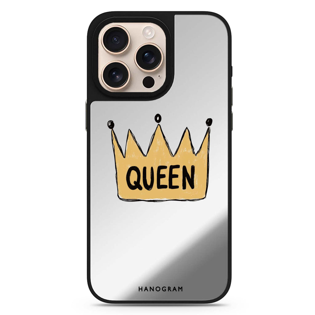 Royal Queen sleek reflective design iPhone 16/15/14 Pro Max & Pro mirror case