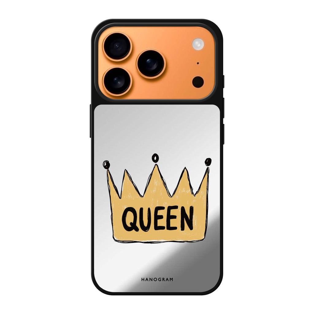 Royal Queen portrait iPhone 17 Pro Max mirror case