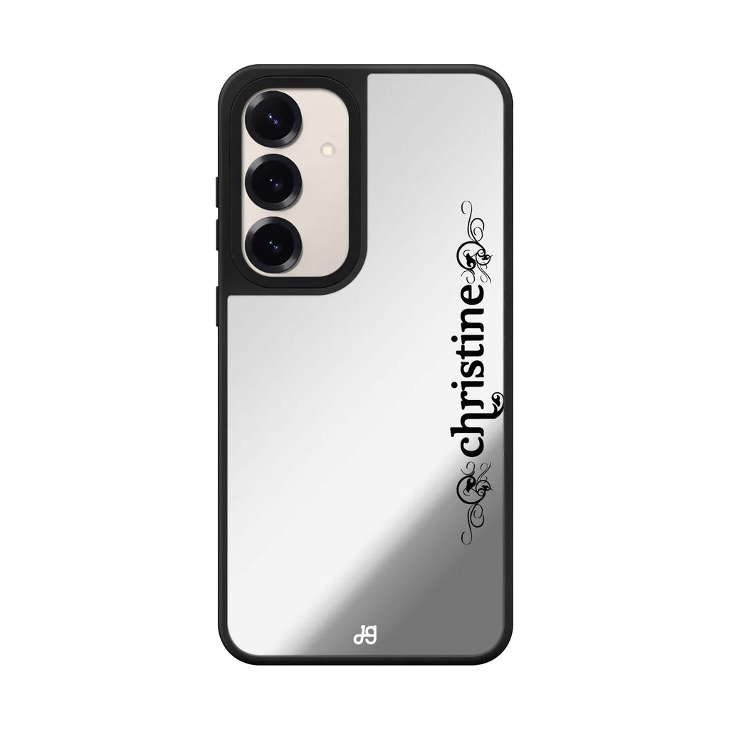 Custom name Grand Custom Name Samsung Galaxy mirror case front view
