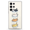 Drifting Kitties Samsung Galaxy S26/S25/S24/S23/S22 Ultra ultra clear case, transparent design, main view
