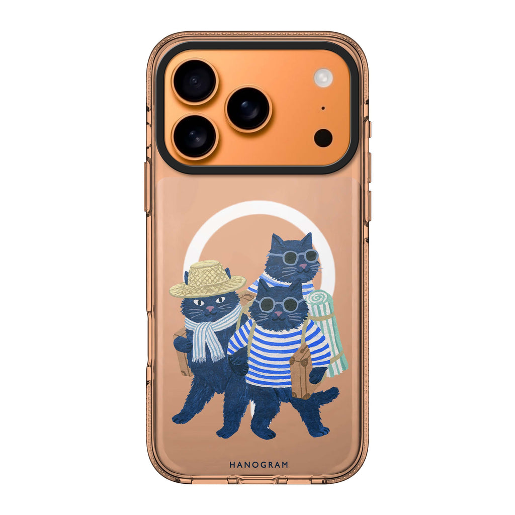 The Seaside Cat Crew iPhone 17 Pro Max Ultra Clear Case - Image 1