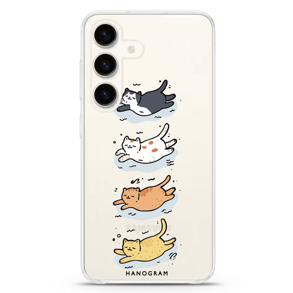 Drifting Kitties Samsung Galaxy Ultra Clear Case