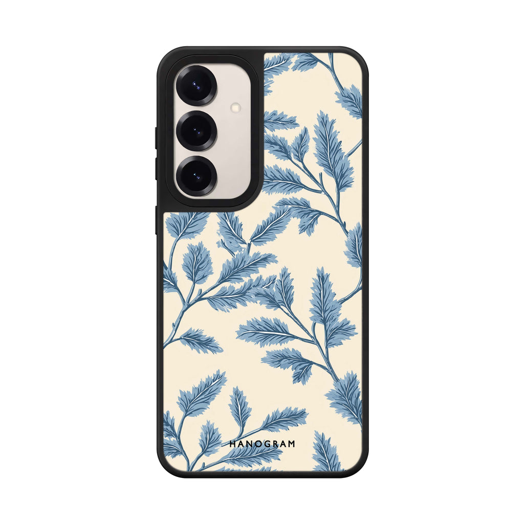Blue Botanical Mirror Case