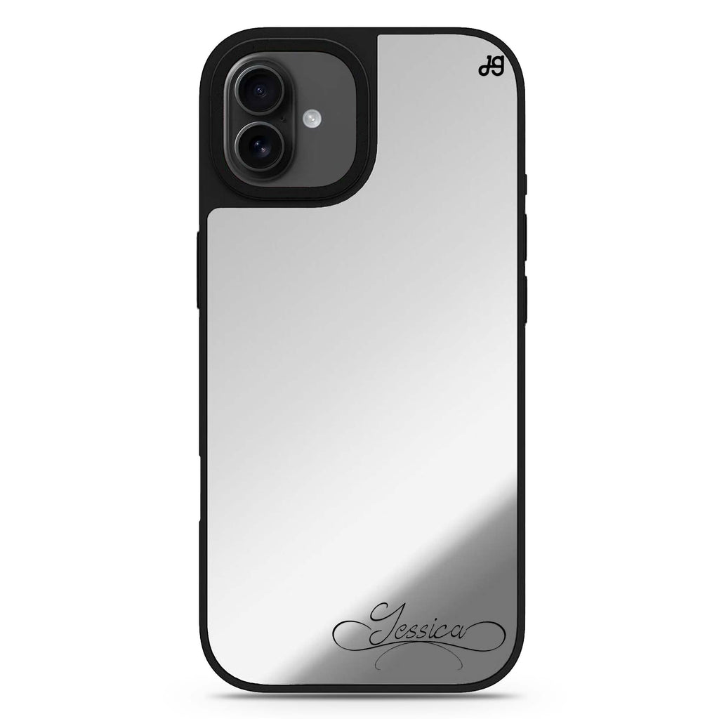 Cursive II personalized name handwritten name typography iPhone 17 mirror case
