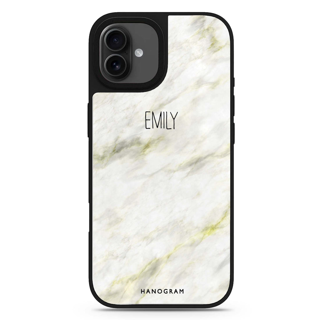 Grand Marble II personalized name abstract art iPhone 17 mirror case