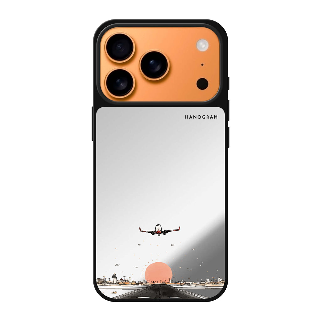 Sunset Takeoff summer sun celestial nature iPhone 17 Pro Max mirror case