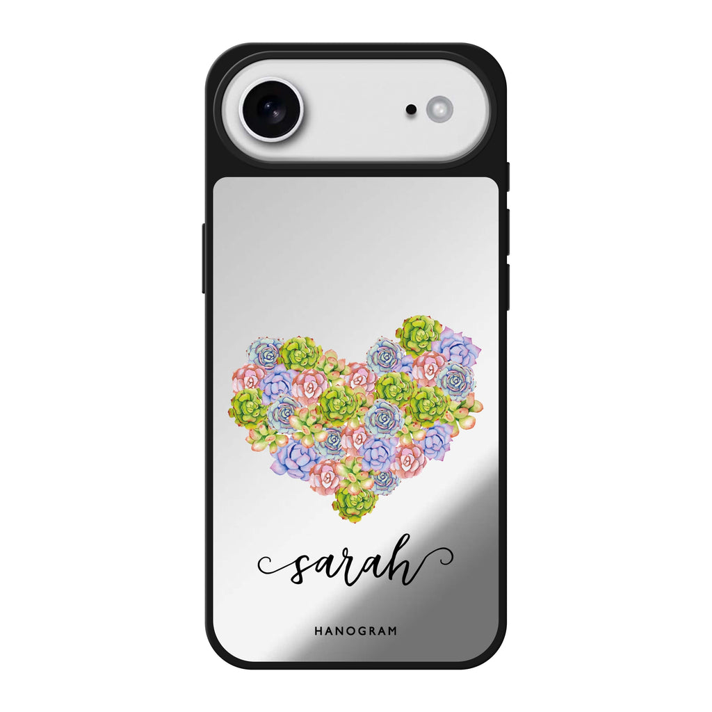 Floral Heart 鏡面手機殼
