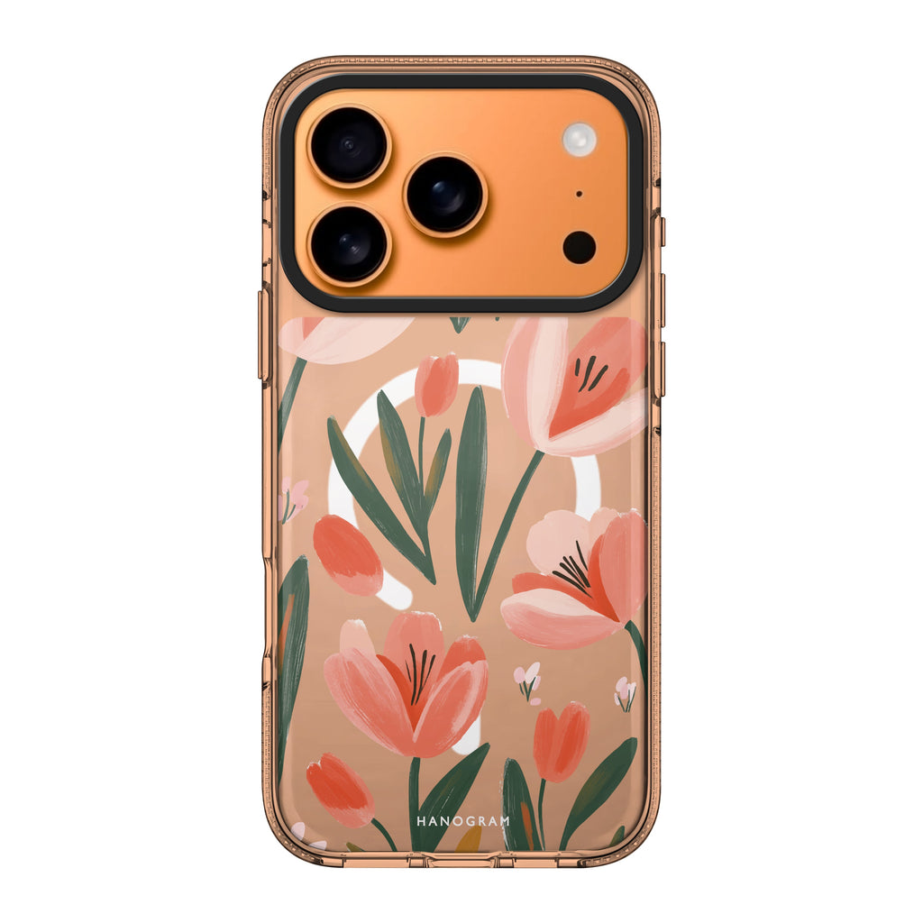 Tulip Joy flower floral playful iPhone 17 Pro Max ultra clear case