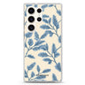 Blue Botanical Samsung Galaxy S26/S25/S24/S23/S22 Ultra ultra clear case, transparent design, main view