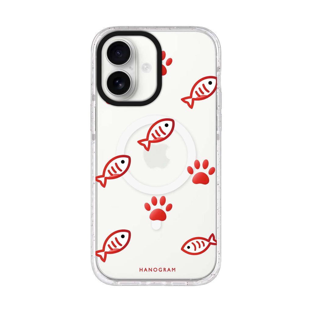 Scarlet Pawprints iPhone 17 Ultra Clear Case - product image 1