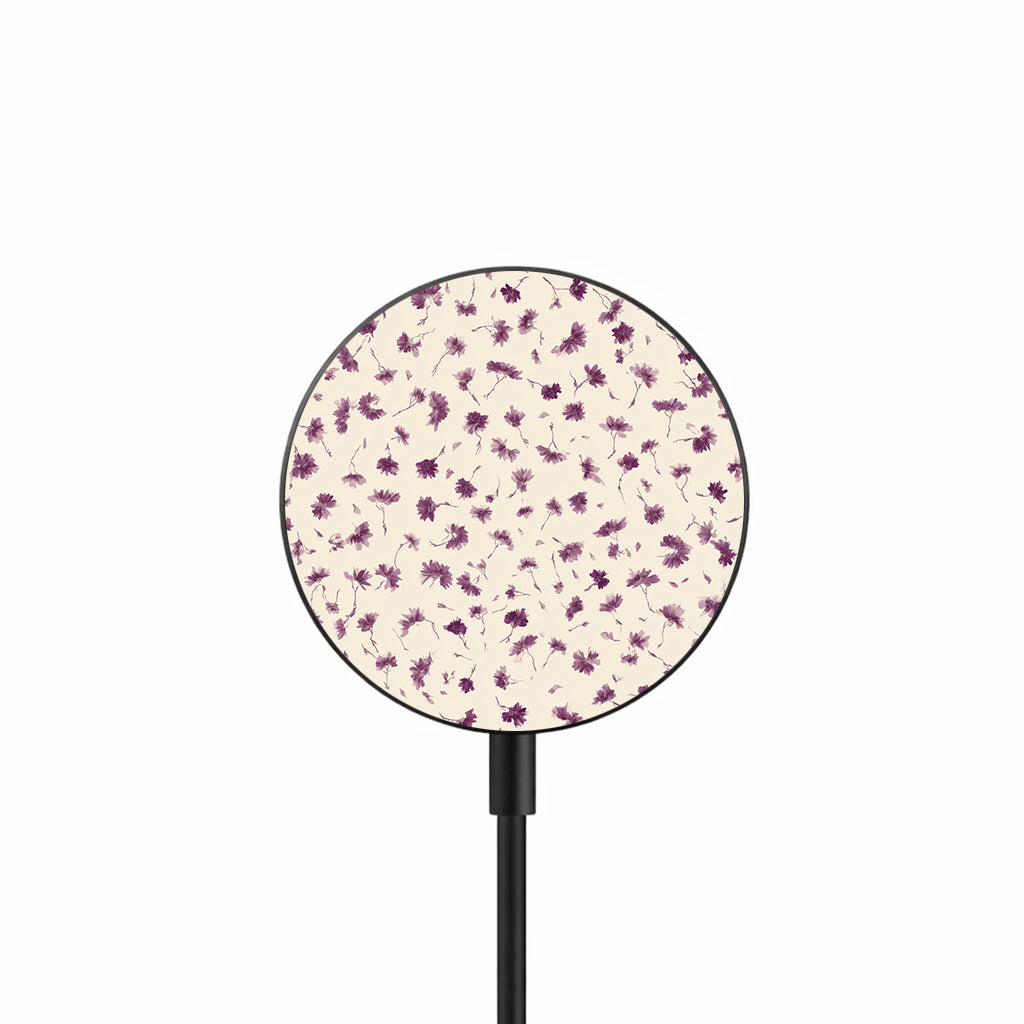 Lavender Drift 25W Qi2.2 magnetic wireless charger front view