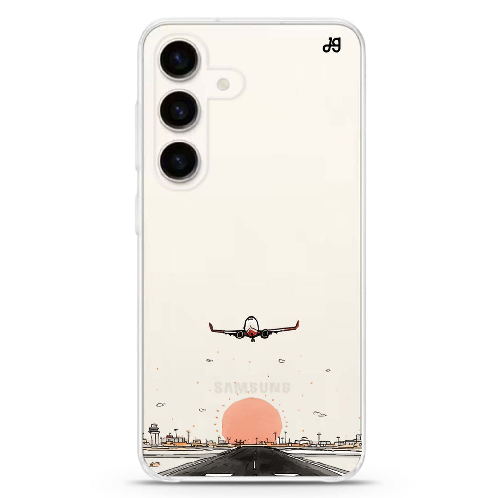 Sunset Takeoff Samsung Galaxy Ultra Clear Case