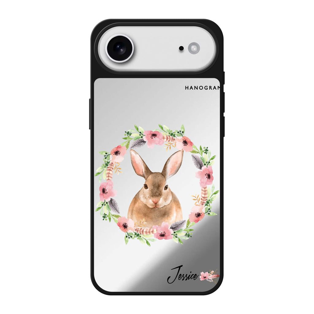 Floral Rabbit 鏡面手機殼