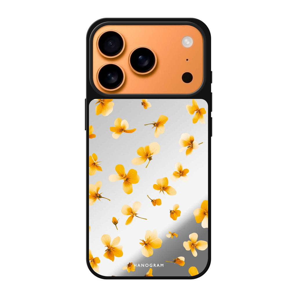 Golden Drift gold iPhone 17 Pro Max mirror case