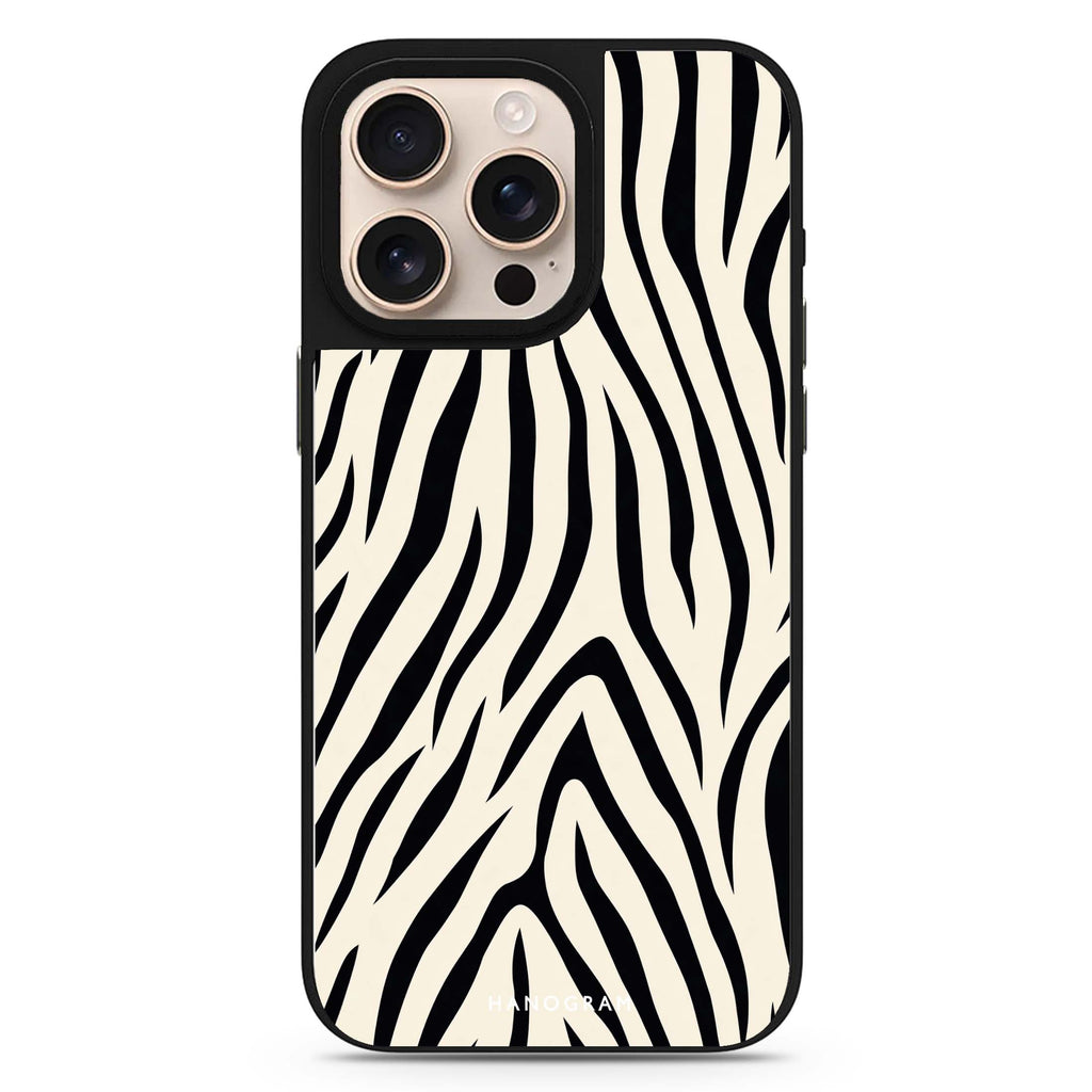 Savanna Ink Stripes MagSafe Compatible Mirror Case – design view 1